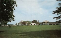 Colonial Motor Lodge, Schrafft's Restaurant Postcard