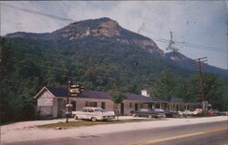 John's Motel Chimney Rock Postcard