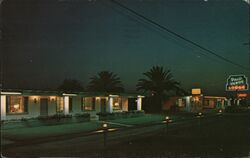 Palo Verde Lodge at Night Postcard