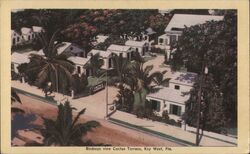 Birdseye View Cactus Terrace Postcard