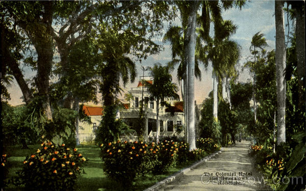 The Colonial Hotel And Bungalows Honolulu Hawaii