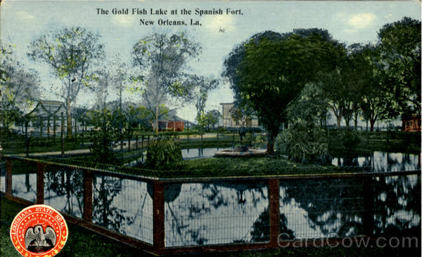 The Gold Fish Lake At The Spanish Fort New Orleans Louisiana