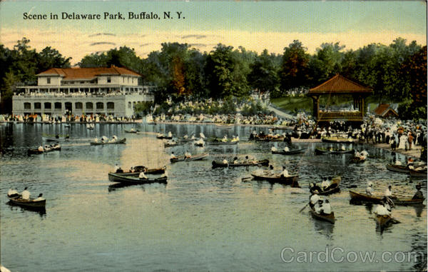Scene In Delaware Park Buffalo New York