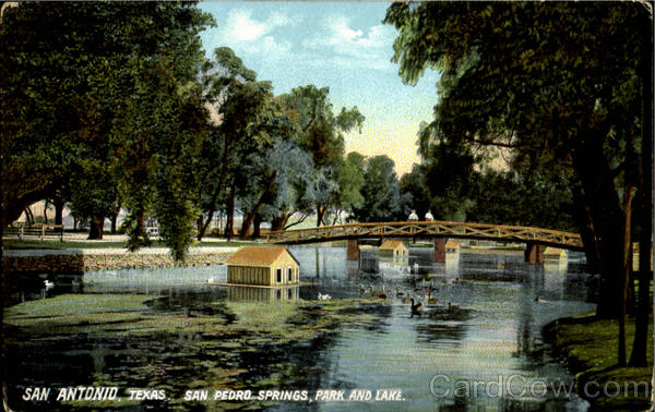 San Pedro Springs, Park And Lake San Antonio Texas