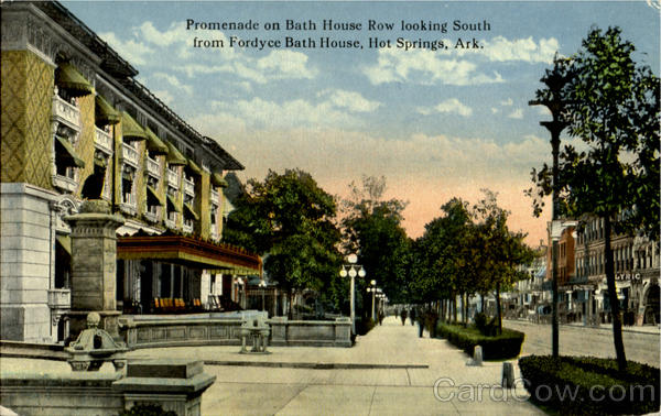 Promenade On Bath House Hot Springs Arkansas