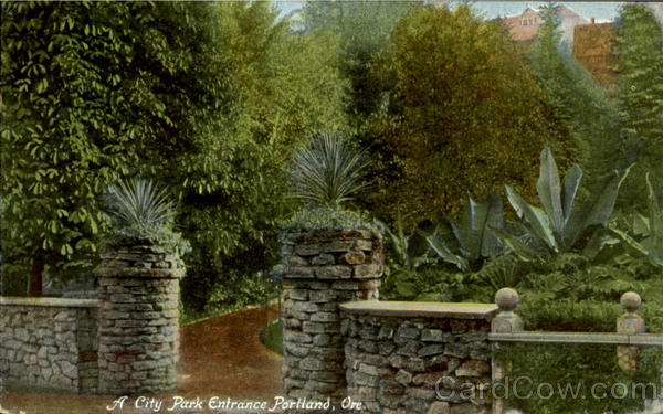 A City Park Entrance Portland Oregon