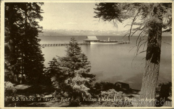 S.S. Tahoe At Tavern Pier Putilam & Valentine Photo Los Angeles California