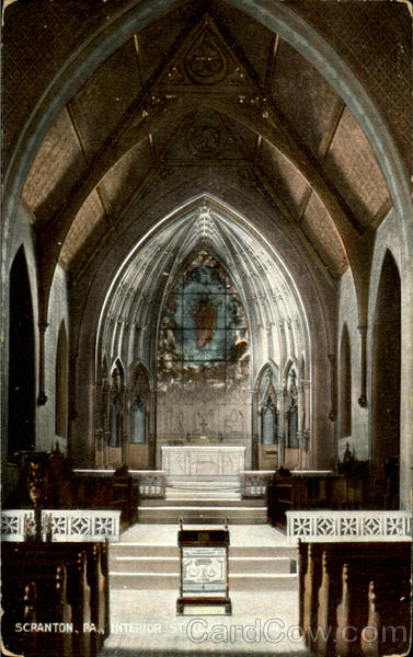 Interior Of St. Lukes Church Scranton Pennsylvania