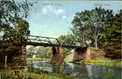 South St. Bridge Suffield, CT Postcard Postcard
