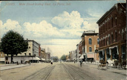Main Street Looking East La Porte, IN Postcard Postcard