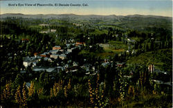 Bird'S Eye View Of Placerville Postcard