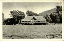 Pavilion, Blue Lakes Upper Lake, CA Postcard Postcard