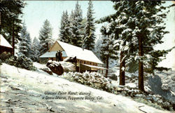 Glacier Point Hotel, During A Snow Storm Postcard