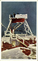 After A Snowstorm On Summit Of Pikes Peak, Altitude, 14,109 Feet Colorado Postcard Postcard