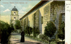 Cemetery Mission Santa Barbara Postcard