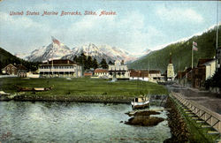 United States Marine Barracks Sitka, AK Postcard Postcard