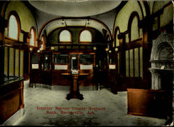 Interior Benton County National Bank Postcard