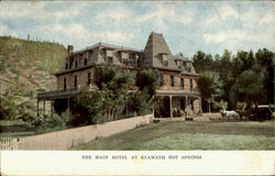 The Main Hotel At Klamath Hot Springs Postcard