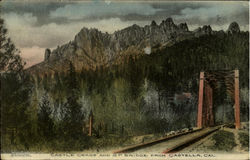 Castle Crags And S.P. Abridge Postcard