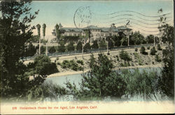 Hollenbeck Home For The Aged Los Angeles, CA Postcard Postcard