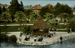 Midwinder Scene at West Lake Park Postcard