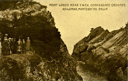 Point Lobos Near Y.W.Ca. Conefrence Grounds Postcard