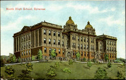 North High School Postcard