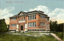 Public School Pendleton, OR Postcard Postcard