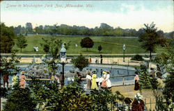 Scene In Washington Park 300 Postcard