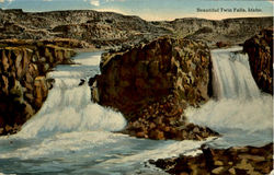 Beautiful Ywin Falls Postcard
