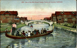 One Of The Salt Water Canals Venice, CA Postcard Postcard