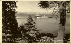 S.S. Tahoe At Tavern Pier Putilam & Valentine Photo Postcard
