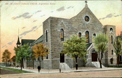 St. John'S Catholic Church Argentine, KS Postcard Postcard
