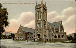 First Presbyterian Church Pasadena, CA Postcard Postcard