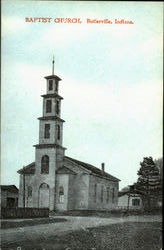 Baptist Church Butlerville, IN Postcard Postcard