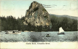 Castle Rock, Columbia River Postcard