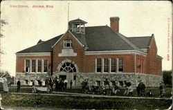 High School Addison, MI Postcard Postcard