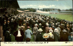 The Finish At Saratoga Race Course Postcard