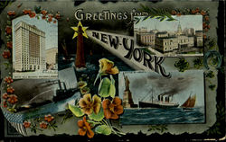Greeting From New York Postcard