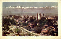 Panorama Salt Lake City Postcard