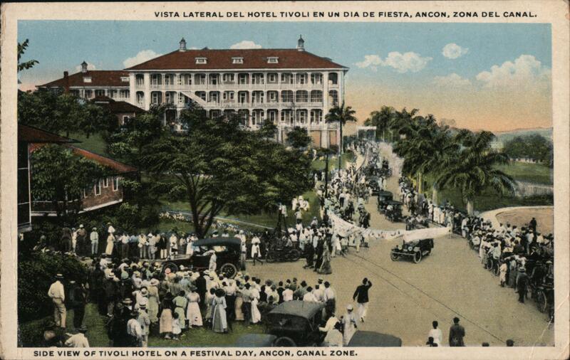 Side View of Tivoli Hotel on a Festival Day Ancon Panama