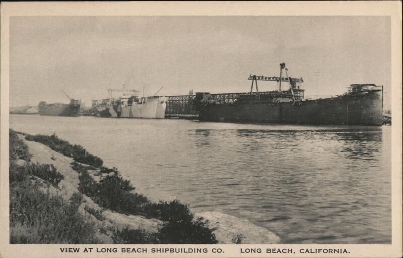 View at Long Beach Shipbuilding Co. California