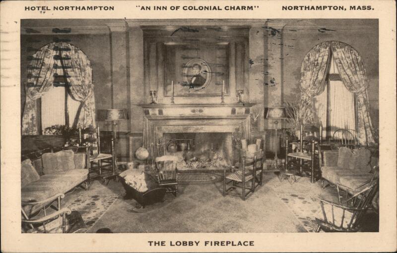 Hotel Northampton Lobby Fireplace Massachusetts