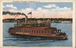 Ferryboat Orange Newburgh Postcard
