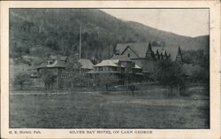 Silver Bay Hotel on Lake George Postcard