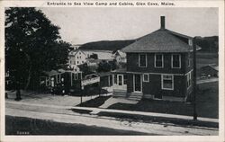 Sea View Camp and Cabins Postcard