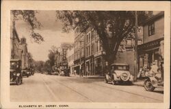 Elizabeth Street Derby Postcard