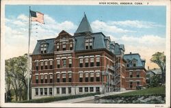 Ansonia High School Postcard