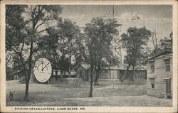 Division Headquarters Camp Meade Postcard