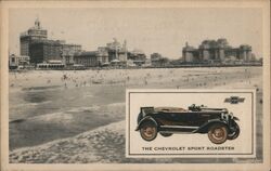 Chevrolet Sport Roadster at the Beach Postcard